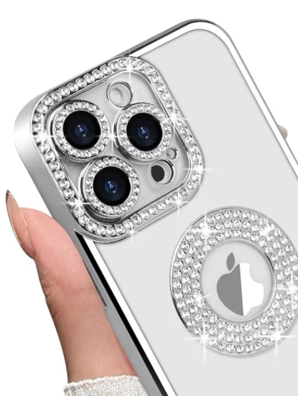 iPhone 14 Pro Max Rhinestone Diamond CZ Crystal Jewel Bling Case Cover NWOT